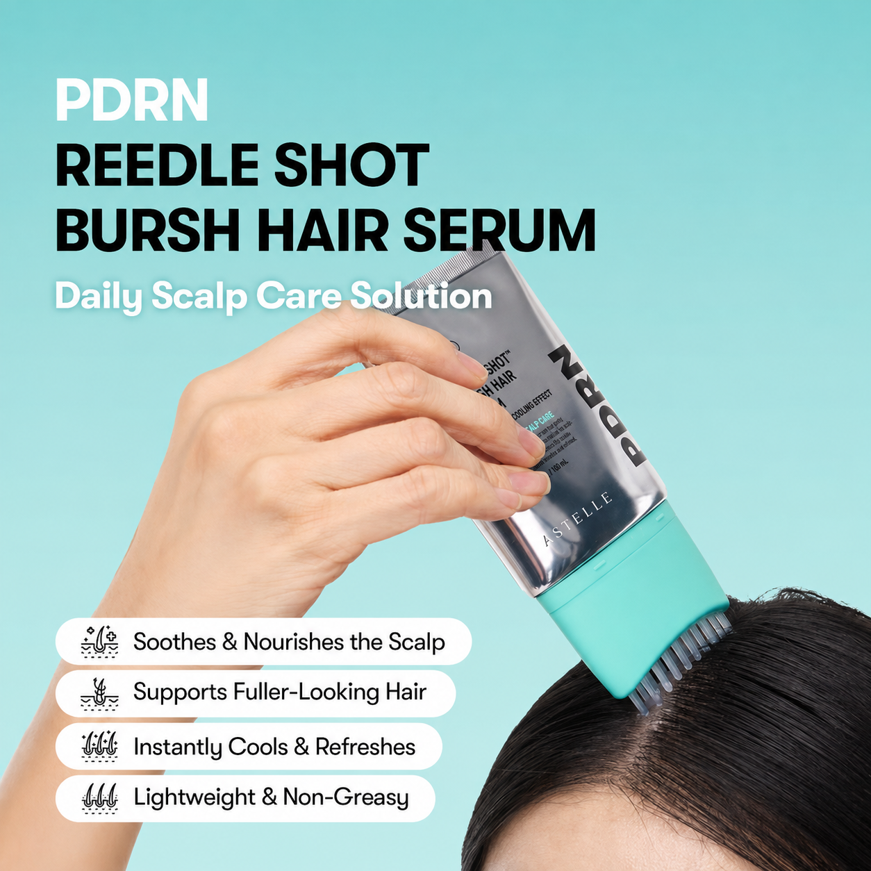 Astelle PDRN Scalp Renewal Brush Serum