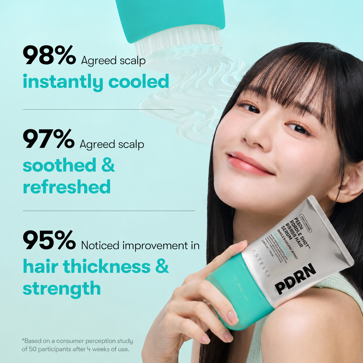 Astelle PDRN Scalp Renewal Brush Serum